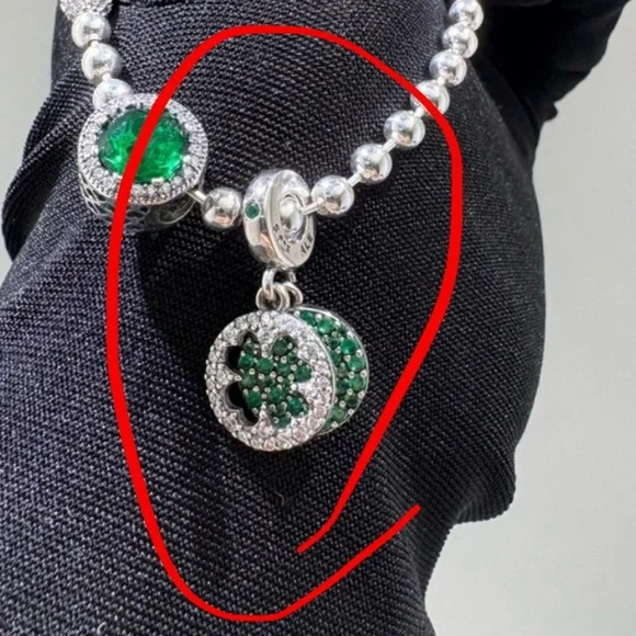 Pandora green dangle - Picture 2 of 5